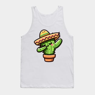 Dabbing Cactus Cinco De Mayo Tank Top